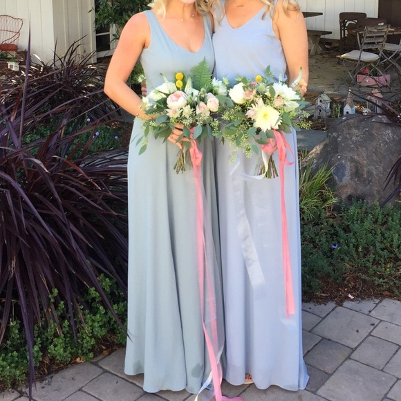 jenn maxi dress silver sage crisp